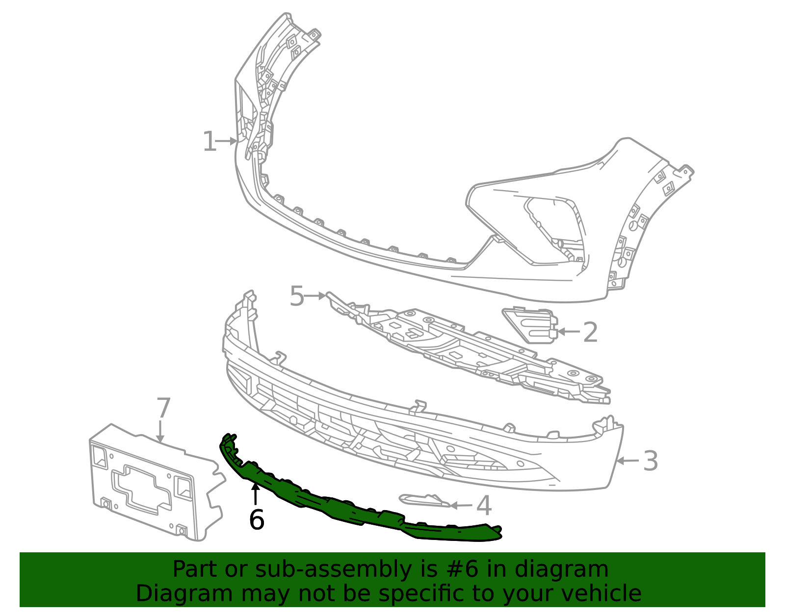 2024-2026 Chevrolet Trailblazer Air Deflector 42770727 GM ...