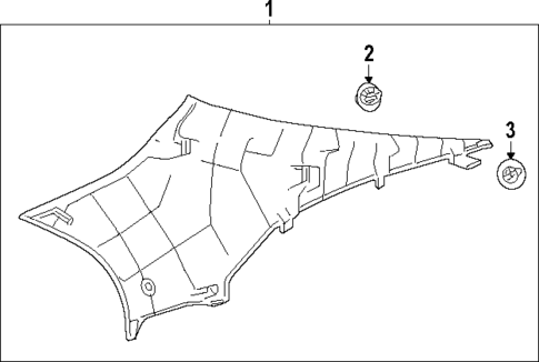 Interior Trim - Quarter Panels for 2025 Toyota Camry #0