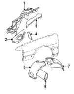 4098703 - : Side Member for Saab: 9000 Image