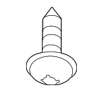 WHT008613 - Body: Under Cover Bolt for Audi: A4, A4 allroad, A4 Quattro, A5 Quattro, A6 allroad, A6 Quattro, A7 Sportback, A8 Quattro, Q5, Q5 PHEV, Q5 Sportback, Q7, RS5, RS6 Avant, RS7 Sportback, S4, S5, S6, S7 Sportback, S8, SQ5, SQ5 Sportback, SQ7 Image