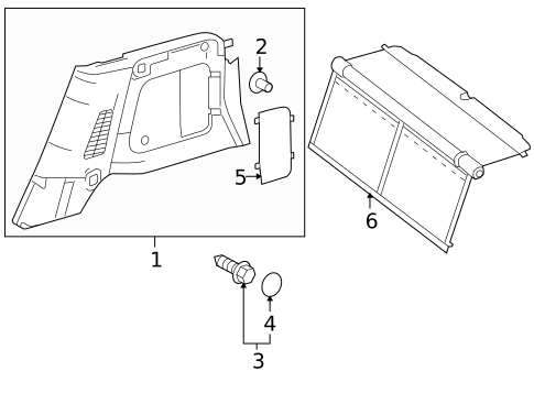 Interior Trim - Quarter Panels for 2014 Smart Fortwo #0