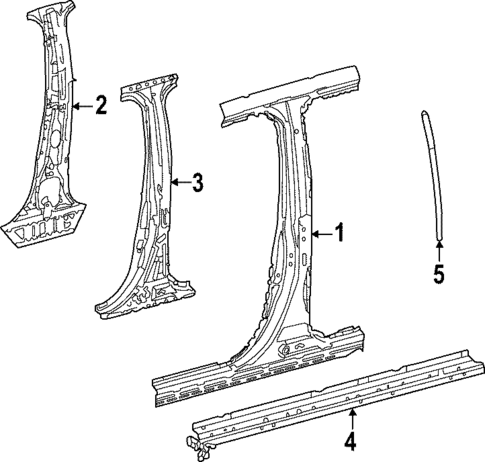 Center Pillar & Rocker for 2024 Toyota Tundra #0