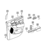 5SS271X9AA - Interior Trim: Front Door Trim Panel, Left for Mopar Image