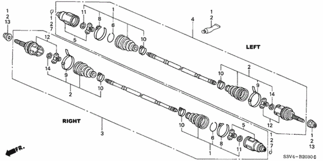 Rear Driveshaft for 2004 Acura MDX #0