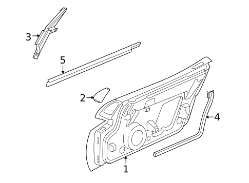 Door & Components for 2009 Dodge Viper #0
