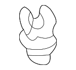 91503SS0003 - Body: Support Rod Holder for Honda: Accord, Civic, Clarity, Fit, HR-V, Odyssey, Prelude, S2000 Image