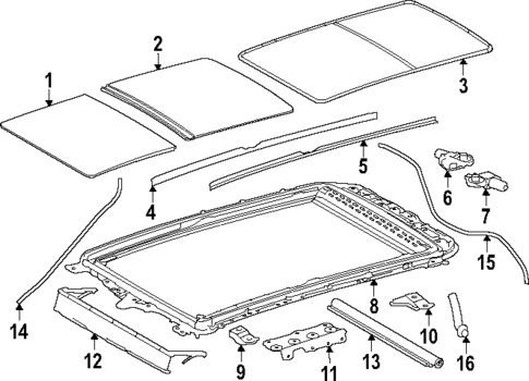 Sunroof for 2025 Toyota Grand Highlander #0