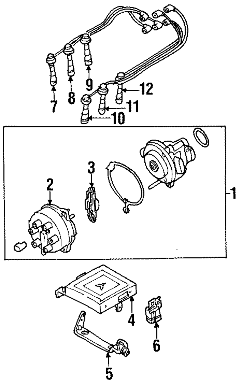 Distributor for 2002 Mitsubishi Diamante #0