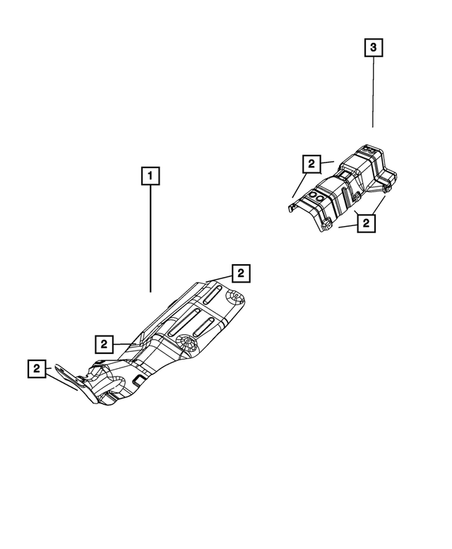 5178234AD - Exhaust: Floor Pan Shield, Front for Mopar Image