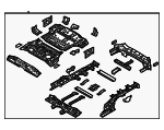 65500C6050 - Body: Floor Pan Assembly for Kia: Sorento Image