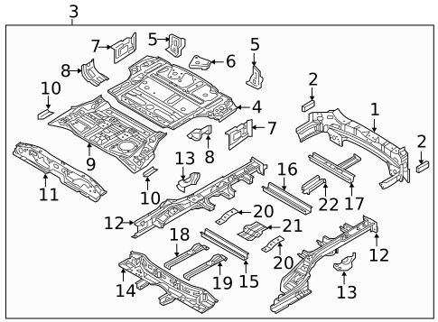 Rear Body & Floor for 2016 Kia Sorento #0