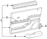FO3Z6623942AFY - Body: Door Trim Panel for Ford Image