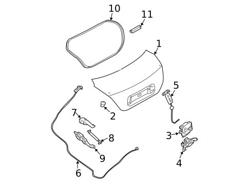 Lid & Components for 2008 Nissan Maxima #0