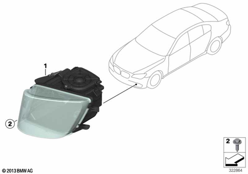 Headlight for 2013 BMW BMW ALPINA B7L #5