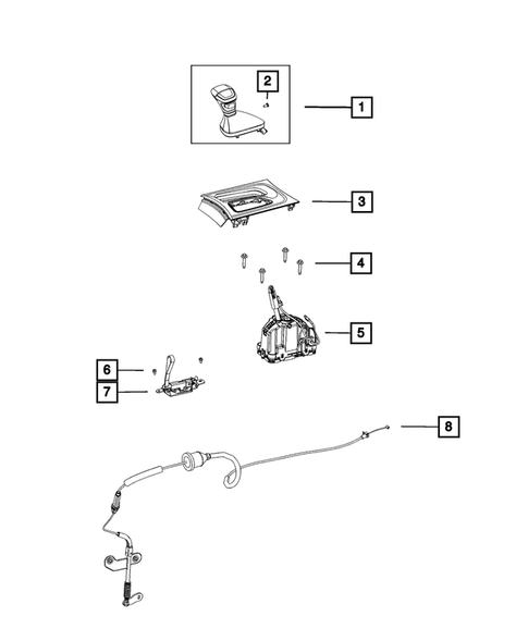 Gearshift Controls and Related Parts for 2017 Dodge Charger #0