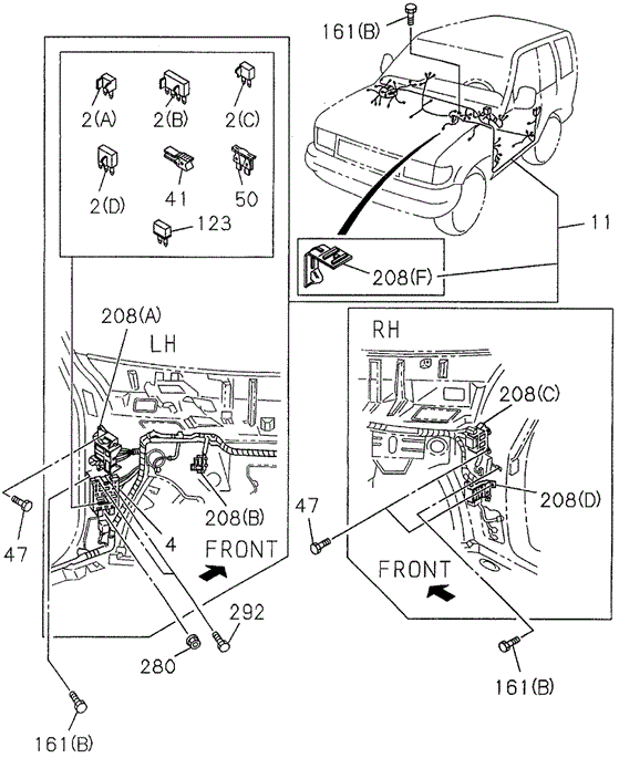 Fuse Box (Cabin) for 1997 Acura SLX #0