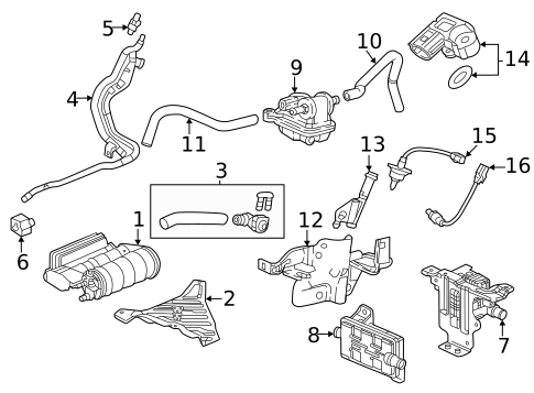 Evaporative System for 2025 Acura ADX #0