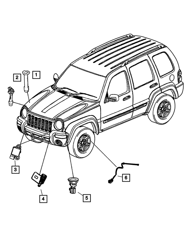 56010412AD - Electrical: Air Bag Sensor, Left for Mopar Image