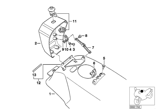 7119904206 - Fuel Supply: Washer - 10X5.3X1-200 hv for BMW-Motorrad Image