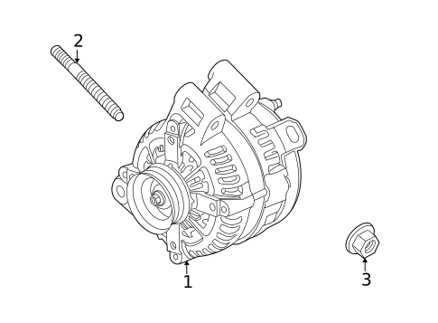 Alternator for 2009 Saturn Outlook #0