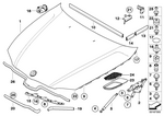 41617153940 - Bodywork: Hood for BMW Image