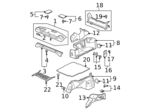 Interior Trim - Rear Body for 2007 Honda Accord #2