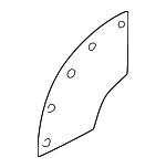 6A145867Q - Cooling System: Deflector for Volkswagen: Beetle, Jetta Image