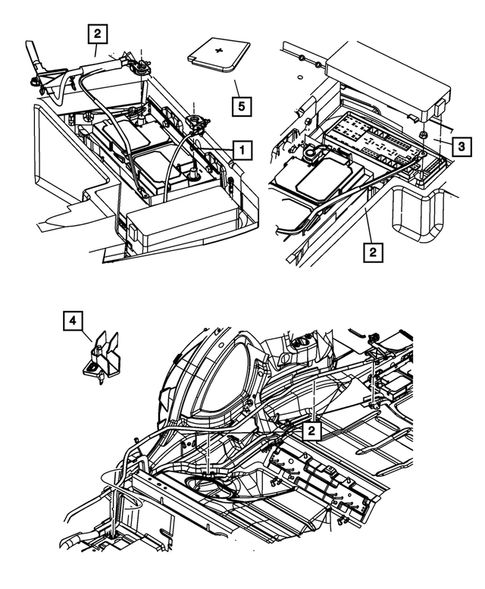 Battery, Battery Tray and Cables for 2008 Dodge Challenger #1