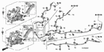 47210SNAA01 - Chassis: WIRE A, PARKING BRAKE for Honda Image