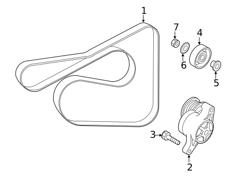 Belts & Pulleys for 2011 Mazda 2 #1