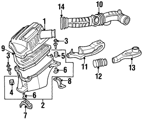 Air Intake for 1998 Acura CL #0