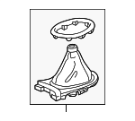 77295S5AA01ZB - Body: Shift Boot for Honda: Civic Image