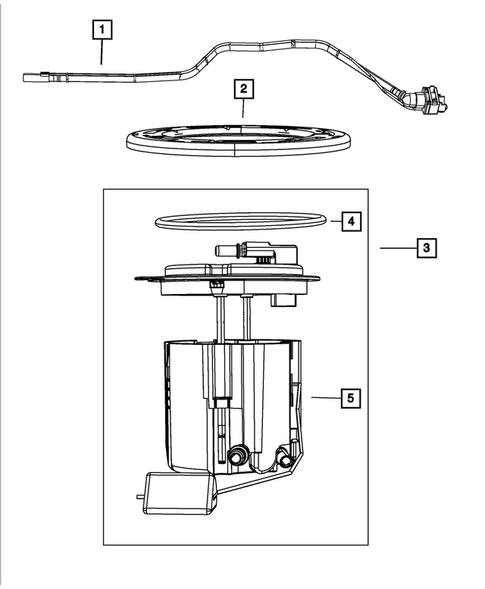Fuel Pump and Sending Unit for 2018 Jeep Wrangler JK #0