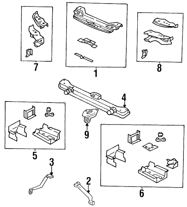 4696342 - Electrical: Headlight Mounting Panel for Mopar Image