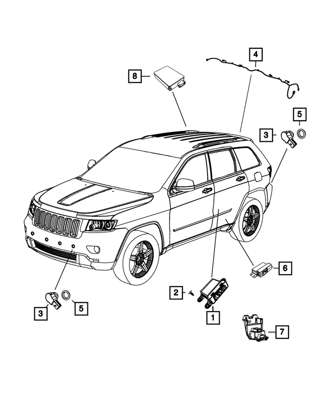 56054146AG - : Parking Assist Module for Mopar Image