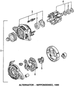 R5233599 - Electrical: Alternator for Chrysler: Fifth Avenue, LeBaron, New Yorker, TC Maserati | Dodge: Aries, B150, B250, B350, Caravan, D100, D150, D250, D350, Dakota, Daytona, Diplomat, Dynasty, Grand Caravan, Lancer, Omni, Ramcharger, Shadow, Spirit, W100, W150, W250, W350 Image