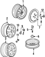 74654SM4A00 - : Spare Wheel Bolt for Honda: Prelude Image