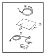 82210441 - Mopar Accessories - Component Parts: Satelite Receiver Install Kit for Mopar Image