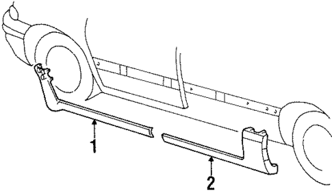Exterior Trim - Pillars for 1998 Dodge Grand Caravan #0