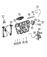 68421063AC - : Outside Handle To Latch Cable, Right for Mopar Image