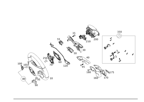 Steering Wheel and Steering Wheel Lock for 2013 Mercedes-Benz SL550 #0