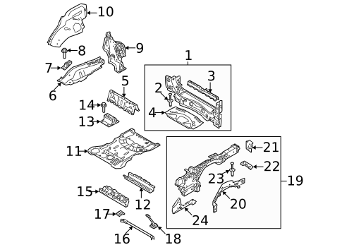 Rear Floor & Rails for 2023 Land Rover Range Rover #1