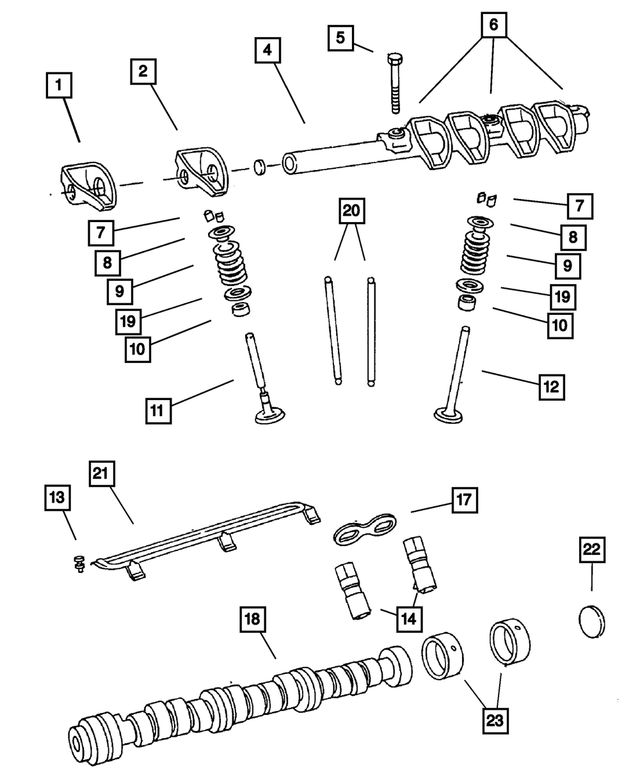 4781588AB - Engine 3.8L Six Cylinder: Valve Spring for Mopar Image