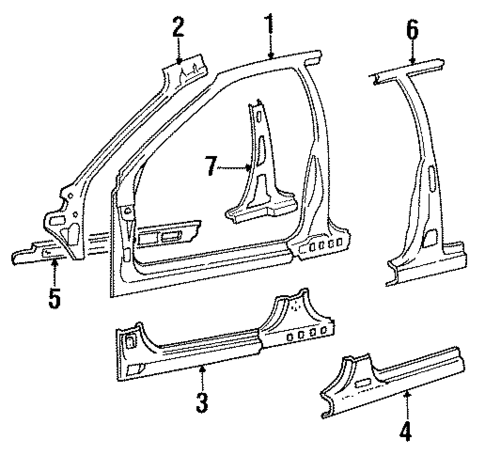 Uniside for 1996 Hyundai Sonata #0