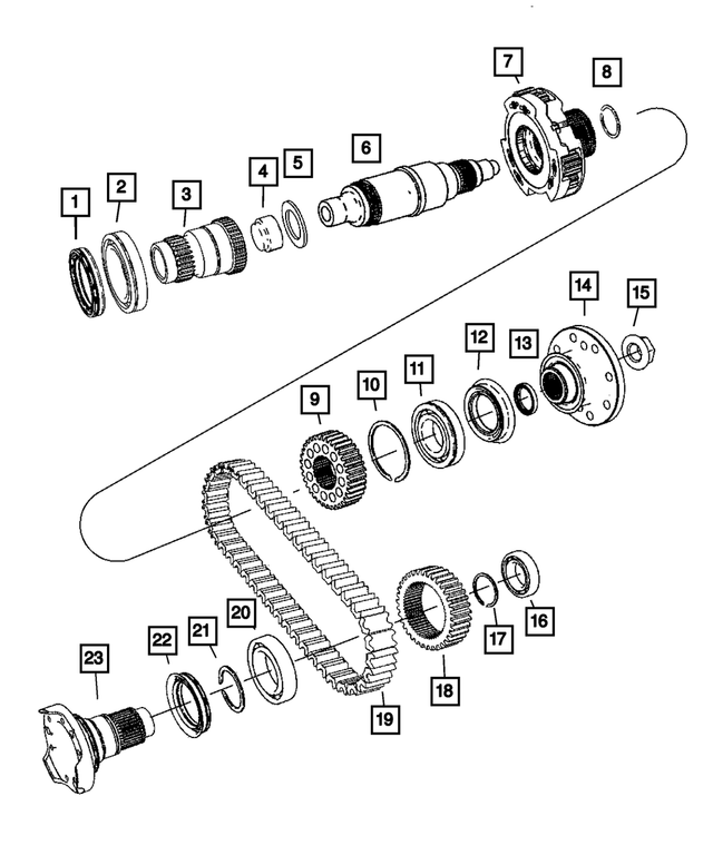 5143735AB - Transfer Case Model 140 [DHZ]: Driveshaft Yoke Flange for Mopar Image