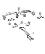 68084830AA - Air Conditioners and Heaters: Center Distribution Duct for Mopar Image