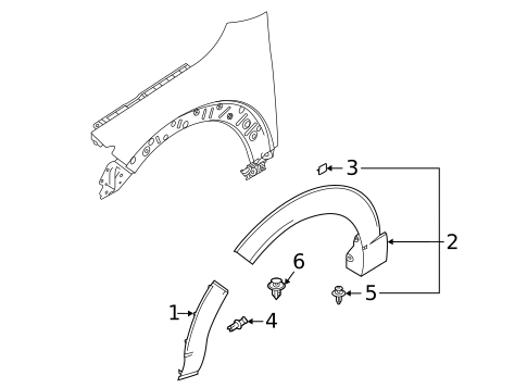 Exterior Trim - Fender for 2023 Mazda CX-30 #0