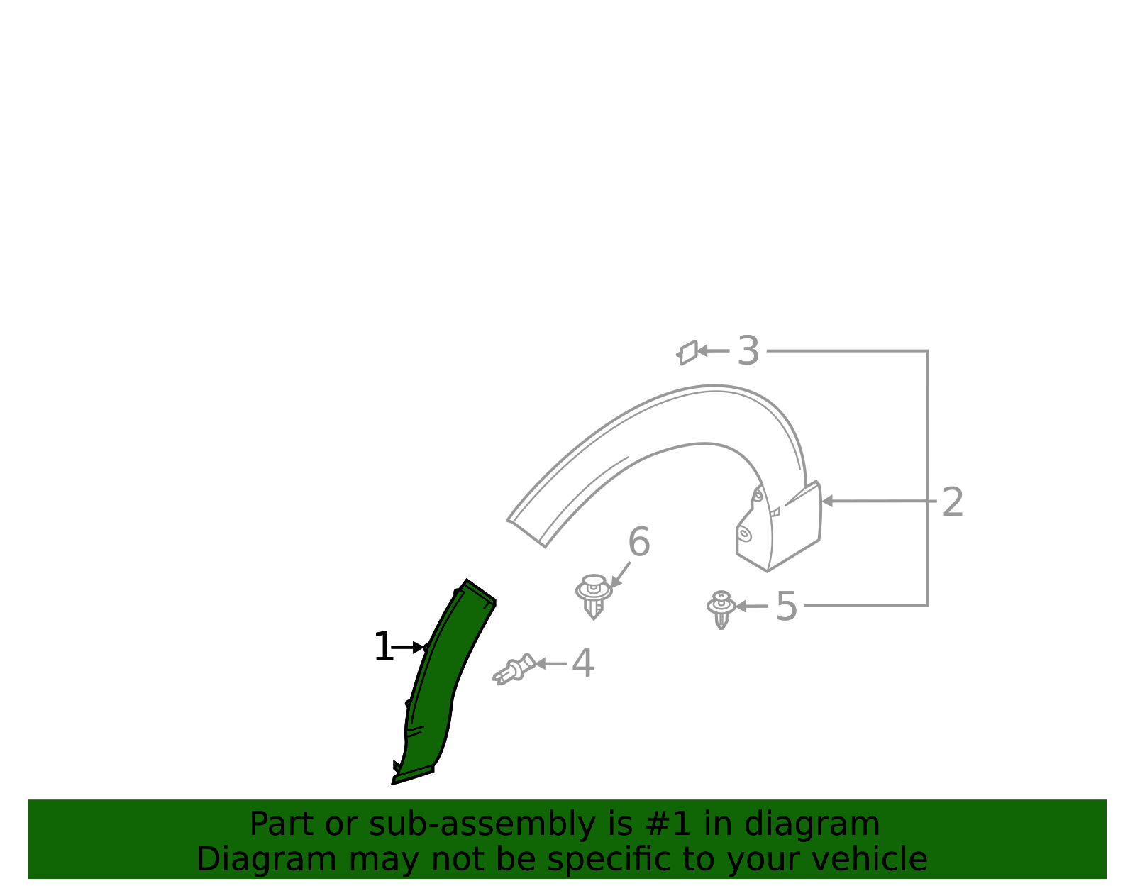 DGH9-51-W71A - Wheel Opening Molding - 2020-2025 Mazda CX-30