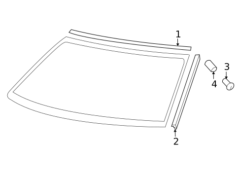 Reveal Moldings for 2008 Saab 9-3 #0