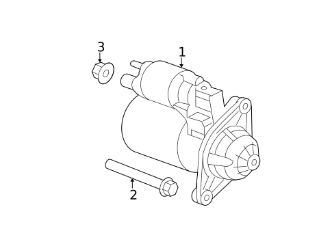 Starter for 2014 Chrysler 200 #0
